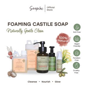 [Soapinc] Foaming Liquid Castile Soap 100% Natural Sabun Cair Alami Untuk Kulit Sensitif