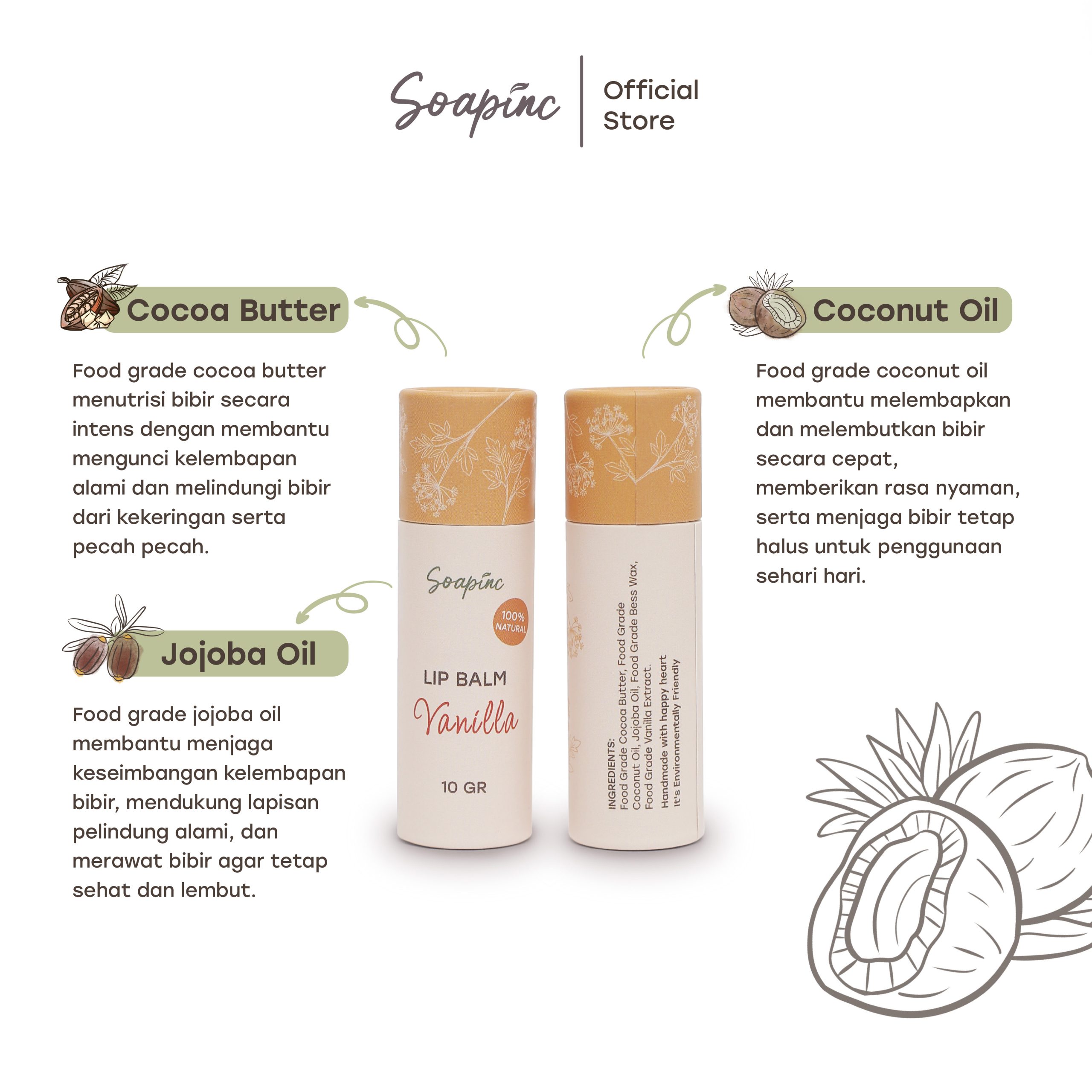 100% Natural Lip Balm - Image 3